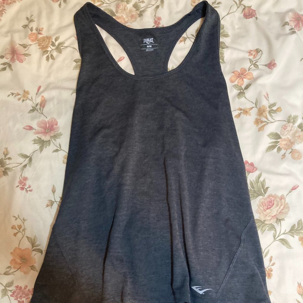 Charcoal Gray M Everlast Razorback Tank Top